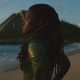nakia on a beach.